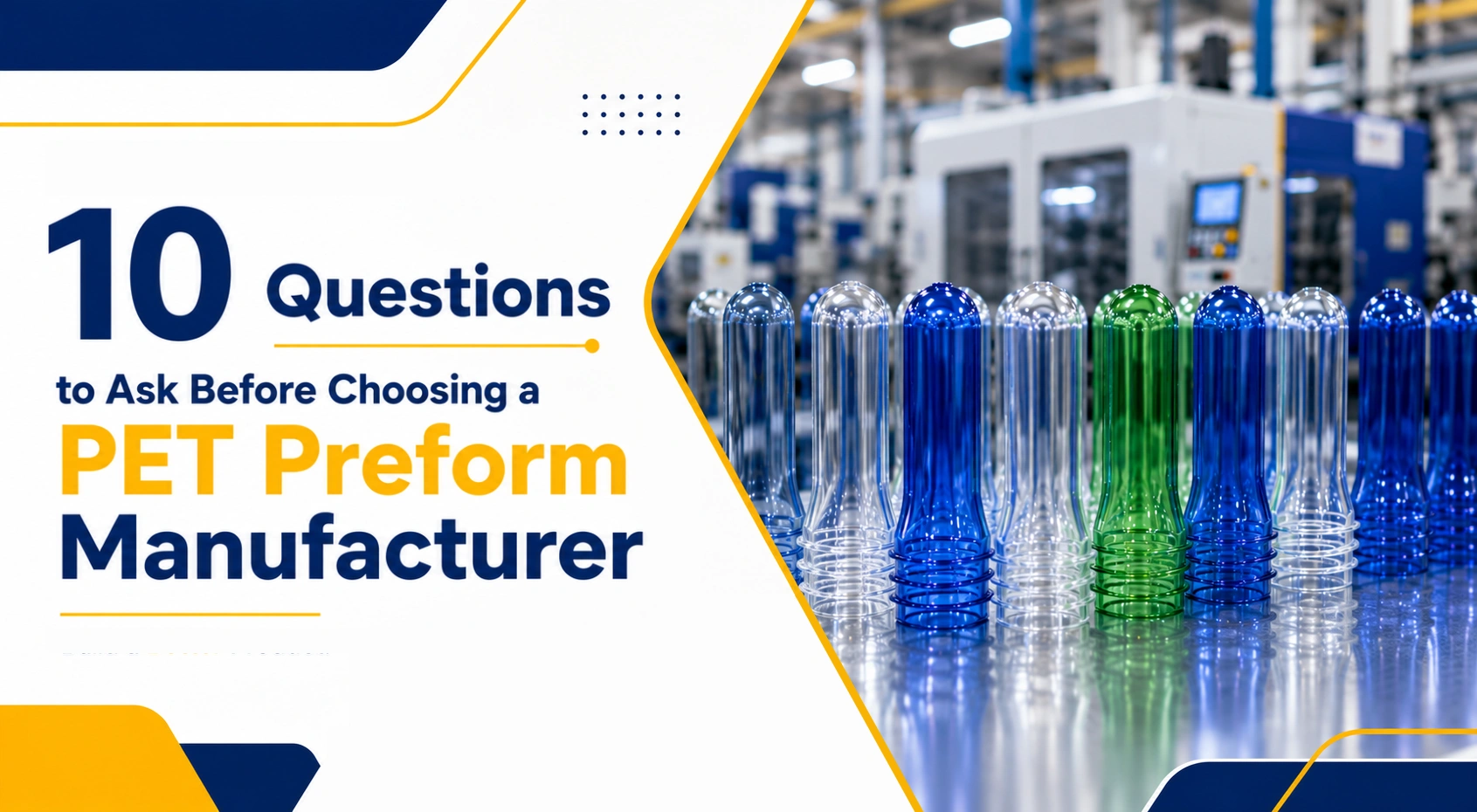 10 Questions to Ask Before Choosing a PET Preform Manufacturer